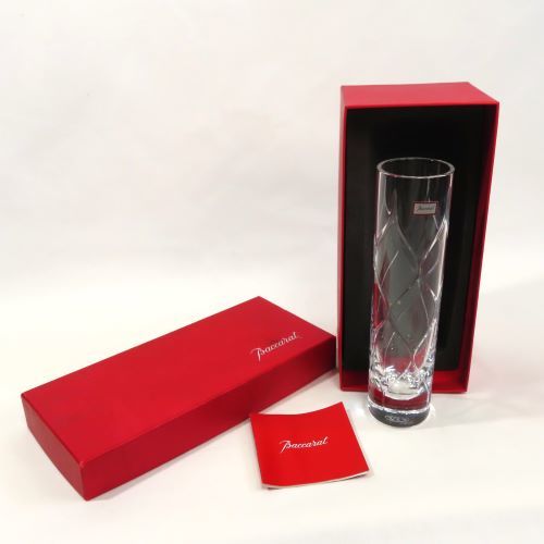 未使用品】Baccarat バカラ ウェーブボウル 花瓶 箱付-
