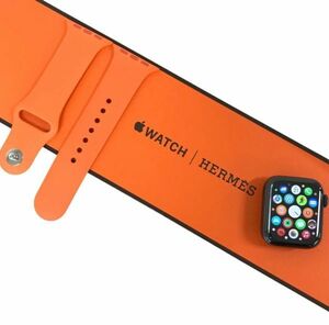 θ Apple Watch HERMES Series6 40mm GPS＋cellularモデル スペースブラックステンレス/スポーツバンド MJ403J/A -判定 箱 S07608077909