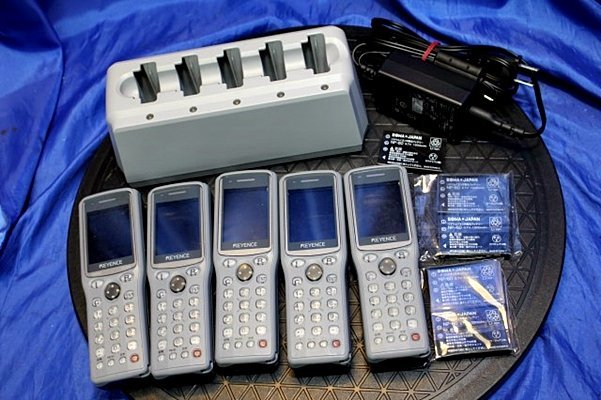 ホワイトブラウン キーエンス 超小型ハンディターミナルBT-1010W+5連