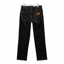 Dc7《美品》Wrangler ラングラー デニムパンツ WM0383 ジーンズ ボトムス ストレート レザーパッチ size29 伸縮性◎ メンズ 紳士服_画像2