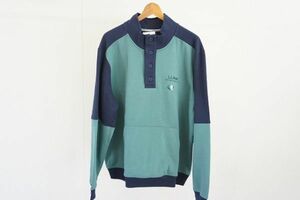 【即決】L.L.BEAN エルエルビーン メンズ トレーナー トップス 裏起毛 緑/紺系 サイズ:XL【777214】