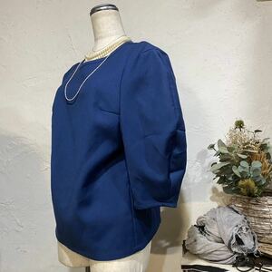  beautiful goods!Another Edition( United Arrows ) * solid sewing design tops * back ZIP design tops / pull over / blouse 