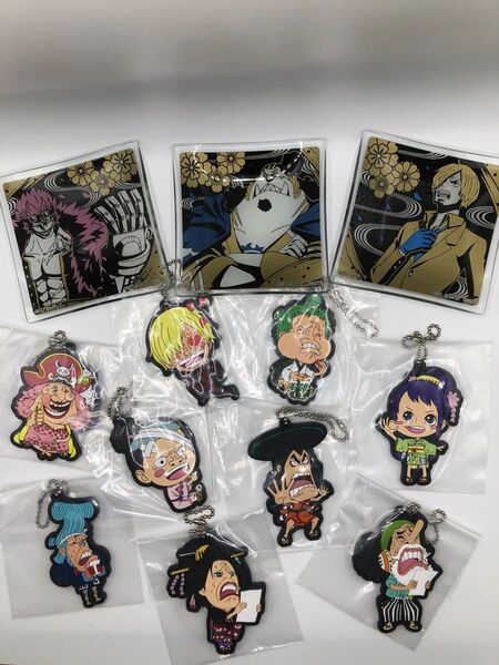ワンピース ラバーマスコット 小皿セット