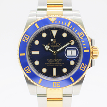 【ロレックス】 腕時計　サブマリーナデイト　116613LB　ブルー　青サブ　YG×SS　ロレゾール　自動巻き　中古品_画像1