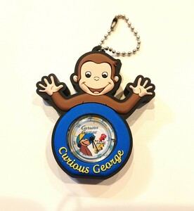 o... George Mini clock Raver key holder mascot strap blue ver NHK anime George free shipping anonymity delivery 