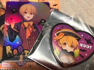 すとぷり ハロウィングッズ るぅとくん 缶バッジ コレクションカード るうと るーと るぅと STPR ストプリ ハロウィン　トレカ コレカ