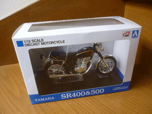 希少・新品・未開封／1/12　SR400　500　1箱／アオシマ　完成品　ブラックゴールド　スカイネット　YAMAHA