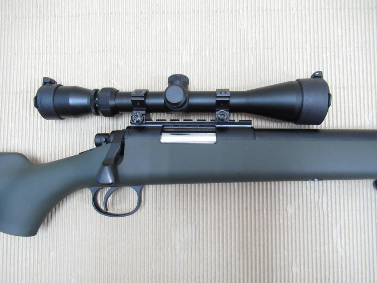 東京マルイ VSR-10 Gスペック(O.D.カラー)新品 純正シリンダー封印解除 MAPLE REAFパッキン(硬度70) スコープ&バイポット 初速98.6m/s