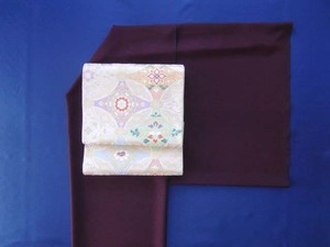 [ new goods ] high class undecorated fabric fine silk purple group .. dark red undecorated fabric .. attaching cloth silk silk 100%.. old undecorated fabric unused simplified dark red . fat 