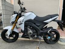 カワサキ　Z125PRO　2021年式　9640ｋｍ　ホワイト　個人出品_画像8