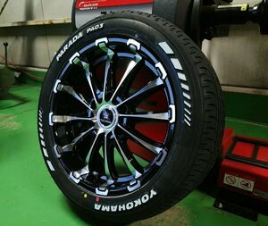 ハイエース HIACE 200系 タイヤホイール 18インチ BD12 YOKOHAMA PARADA ホワイトレター 225/50R18 車検対応 バン規格適合