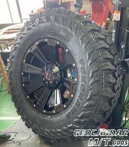 プラド ハイラックス サーフ FJ H3 LEXXEL DeathRock ヨコハマ ジオランダー MT G003 265/70R17 285/70R17 タイヤホイール17インチ