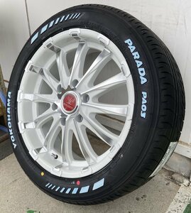 ホワイトレター 車検対応 Bounty Collection BD12 200系ハイエース ヨコハマ PARADA PA03 225/50R18 新品タイヤホイール 18インチ