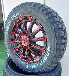 車検対応 Bounty Collection BD12 200系ハイエース MUDSTAR マッドスター 215/65R16 109/107 新品タイヤホイール 16インチ ホワイトレター