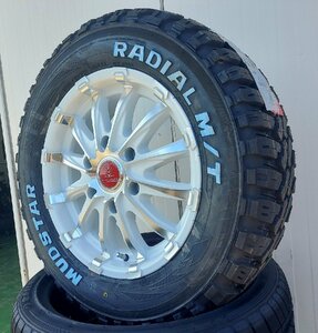 車検対応 Bounty Collection BD12 200系ハイエース MUDSTAR マッドスター 215/65R16 109/107 新品タイヤホイール 16インチ ホワイトレター