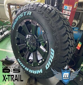 デリカD5 クロスロード エクストレイル CHR 16インチ デスロック DeathRock MONSTA モンスタ マッド 215/70R16 ホワイトレター