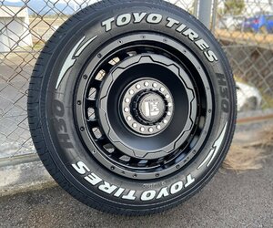 車検対応タイヤホイールセット !! 日産 キャラバン CARAVAN TOYO H30 215/65R16 ホワイトレター LEXXEL SwaGGer 1台分