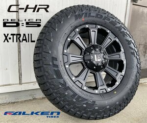 新品 タイヤホイール 4本set LEXXEL DeathRock デリカD5 RAV4 エクストレイル CX5 ファルケン WILDEPEAK A/T03W 225/75R16 235/70R16