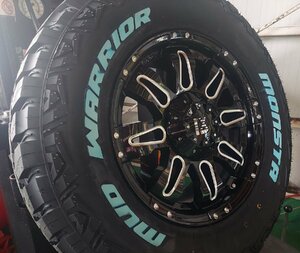 LEXXEL Balano ジープ JK JL ラングラー MONSTA MUDWARRIOR 265/65R17 265/70R17 タイヤホイール17インチ ホワイトレター