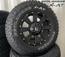 DeathRock ヨコハマ ジオランダーX-AT 235/70R16 タイヤホイールセット RAV4 デリカD5 エクストレイル アウトランダー CX5 ホワイトレター_画像5