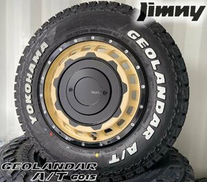 新品 最新作タイヤ SwaGGer ジムニー ヨコハマ ジオランダー G015 A/T 185/85R16 タイヤホイールセット 16インチ ホワイトレター