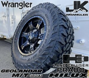 Jeep ラングラ JK JL LEXXEL OutLaw ヨコハマ ジオランダー MT G003 265/70R17 285/70R17 新品 タイヤホイール サマータイヤ 17インチ