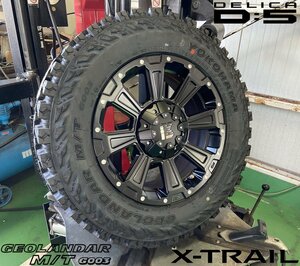 デリカD5 X-TRAIL RAV4 LEXXEL DeathRock ヨコハマ ジオランダー MT G003 225/75R16 タイヤホイール16インチ 新品4本セット