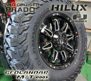 JK JL ラングラー LEXXEL Balano ヨコハマ ジオランダー MT G003 265/70R17 285/70R17 タイヤホイール17インチ