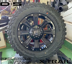 デリカD5 X-TRAIL RAV4 LEXXEL DeathRock ヨコハマ ジオランダー MT G003 225/75R16 タイヤホイール16インチ 新品4本セット