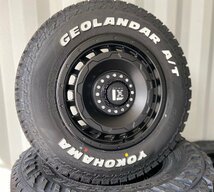 新品 最新作タイヤ SwaGGer ジムニー ヨコハマ ジオランダー G015 A/T 185/85R16 タイヤホイールセット 16インチ ホワイトレター_画像4