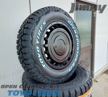 ジムニー JB23 JB64 LEXXEL SwaGGer Old style トーヨー オープンカントリー RT 185/85R16 タイヤホイールセット 16インチ ホワイトレター_画像7