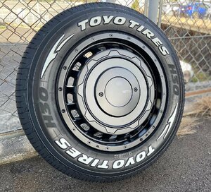 車検対応!! 日産 キャラバン CARAVAN TOYO H30 215/65R16 ホワイトレター タイヤホイールセット LEXXEL SwaGGer old style 1台分