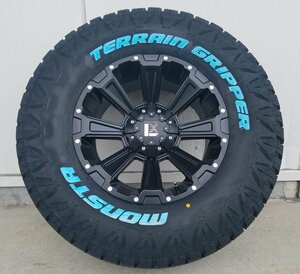 【DeathRock】サーフ プラド ハイラックス H3 FJ パジェロ 17インチ MONSTA TERRANGRIPPER 265/65R17 265/70R17 285/70R17 ホワイト