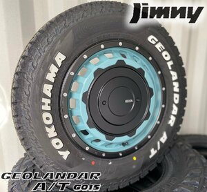 新品 最新作タイヤ SwaGGer ジムニー ヨコハマ ジオランダー G015 A/T 185/85R16 タイヤホイールセット 16インチ ホワイトレター