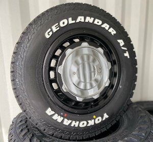 新品 最新作タイヤ SwaGGer ジムニー ヨコハマ ジオランダー G015 A/T 185/85R16 タイヤホイールセット 16インチ ホワイトレター