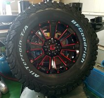 レッド LEXXEL DeathRock サーフ プラド ハイラックス H3 FJ 17インチ BF グッドリッチ オールテレーン KO2 265/65R17 265/70R17 285/70R17_画像10