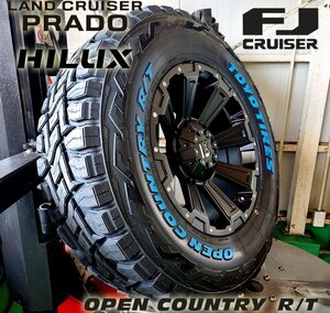 プラド ハイラックス サーフ FJ H3トーヨー オープンカントリー RT 265/65R17 265/70R17 285/70R17 タイヤホイール17インチ ホワイトレター