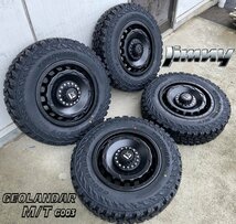 新品タイヤホイール4セット ジムニー JB64 JB23 ヨコハマ ジオランダー MT G003 185/85R16 タイヤホイール 16インチ SwaGGer_画像1