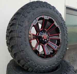 レッド LEXXEL DeathRock サーフ プラド ハイラックス H3 FJ 17インチ トーヨー オープンカントリーMT 265/65R17 265/70R17