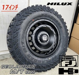 プラド ハイラックス サーフ FJ H3 LEXXEL SwaGGer ヨコハマ ジオランダー MT G003 265/70R17 285/70R17 タイヤホイール17インチ