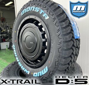 D5 エクストレイル クロスロード CX5 RAV4 LEXXEL SwaGGer Old style MONSTA MUDWARRIOR 215/70R16 235/70R16 ホワイトレター 16インチ