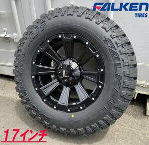 プラド ハイラックス サーフ FJ サバーバン Ｈ3 タイヤホイール 新品4本セット 17インチ DeathRock ファルケン WILDPEAK M/T01 265/70R17