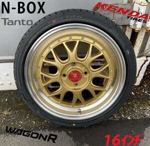 NBOX NONE NWGN 軽自動車 軽用 タイヤホイール 新品4本セット 16インチ BD00 KENDA KR20 165/40R16 165/45R16