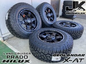 120 150 プラド ハイラックス ハマー H3 FJクルーザー 新品4本セット ヨコハマ ジオランダー X-AT 265/70R17 265/65R17 17インチ OutLaw