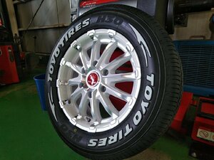 車検対応 ハイエース 200系 タイヤホイールセット TOYO H30 215/65R16 ホワイトレター 16インチ BD12 新品 4本セット