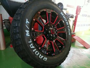 200系ハイエース レジアスエース タイヤホイール 新品4本セット 車検対応 マッドスター ラヂアル MT 215/65R16 16インチ DeathRock