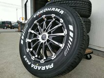 人気 ヨコハマ パラダ ホワイトレター 215/65R16 200系ハイエース 16インチ タイヤホイールセット BD12_画像2