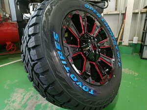 200系ハイエース レジアスエース タイヤホイール 新品4本セット 車検対応 TOYO オープンカントリー RT 215/65R16 16インチ DeathRock