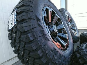 プラド ハイラックス サーフ FJ サバーバン Ｈ3 タイヤホイール 新品4本セット ファルケン WILDPEAK M/T01 265/70R17 17インチ DeathRock