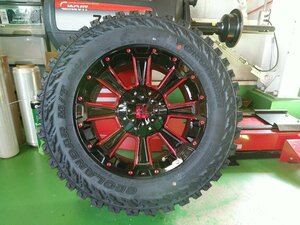 ヨコハマ ジオランダー MT G003 225/75R16 デリカD5 X-TRAIL RAV4 タイヤホイール 16インチ DeathRock 新品4本セット